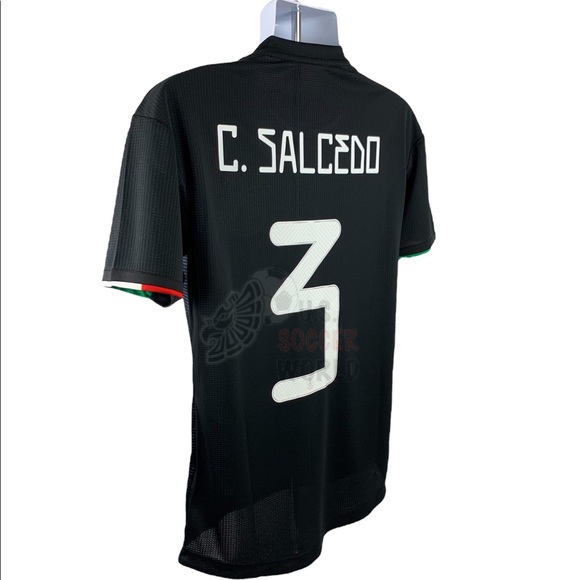 Carlos Salcedo #3 Mexico Home Authentic Mens Soccer Jersey World Cup - Picture 12 of 12